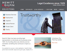 Tablet Screenshot of hewittandgilpin.co.uk